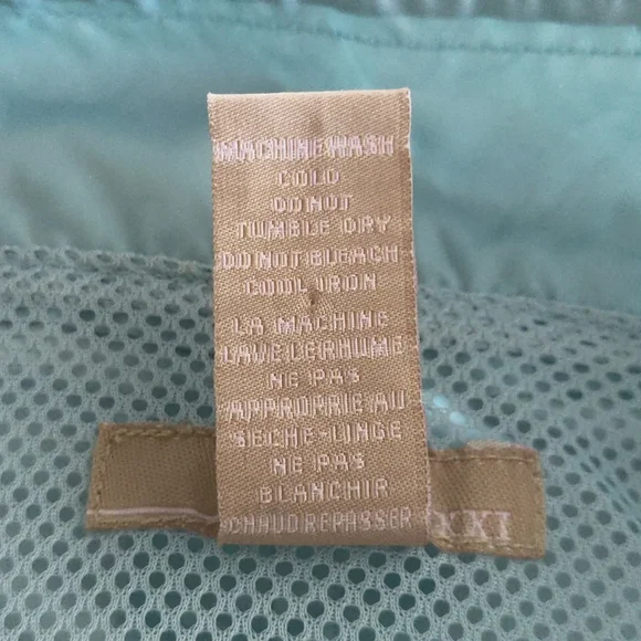 Forever 21 Blue Zip up Nylon Jacket with Mesh Lining Sz L Juniors - Picture 8 of 8